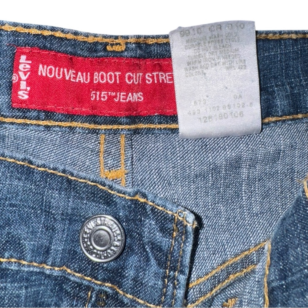 VTG y2k Levi’s 515‎ bootcut medium wash LOW RISE size 12 petite - Picture 7 of 9